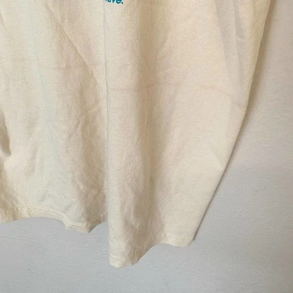 Sporty & Rich Athletic Club Tee Shirt Cream Size S - Picture 5 of 8